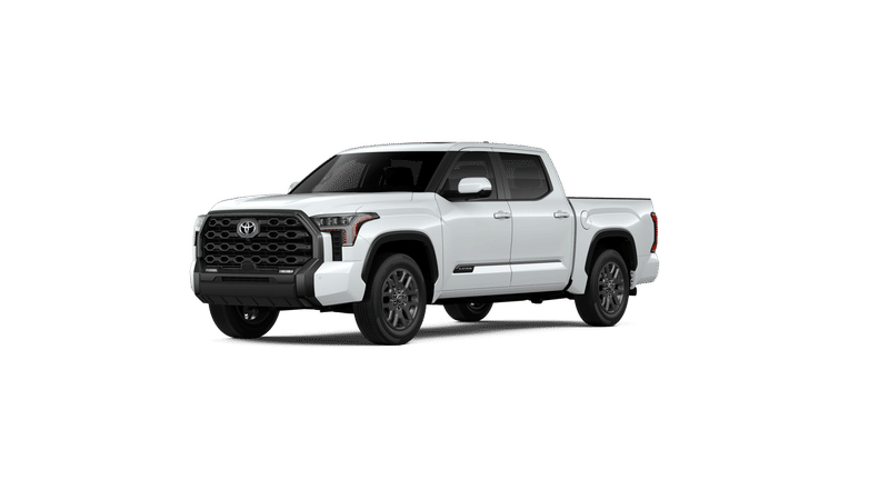 2026 Toyota Tundra Platinum in Wind Chill Pearl 1 — front three-quarter view
