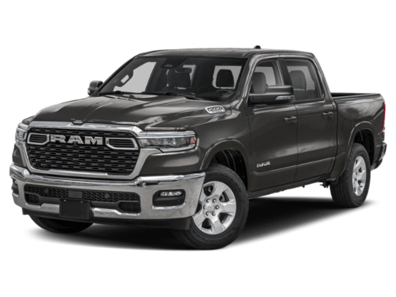 2026 Ram 1500 Big Horn in Granite Crystal Metallic Clearcoat — front three-quarter view