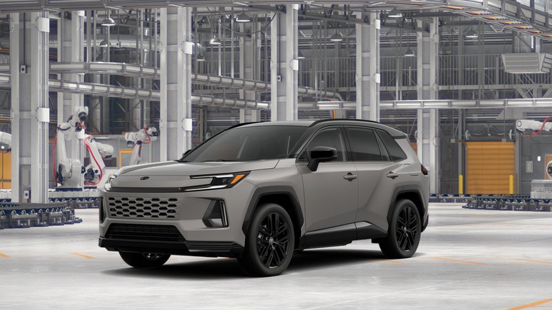 2026 Toyota RAV4 XSE in Meteor Shower w/Midnight Black Metallic roof — front three-quarter view