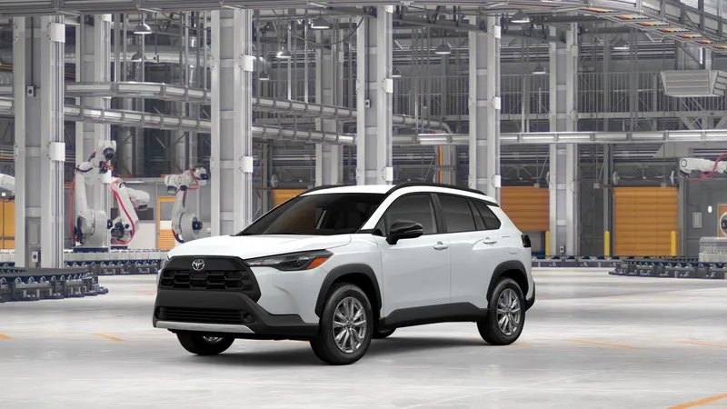 2026 Toyota Corolla Cross LE — front three-quarter view