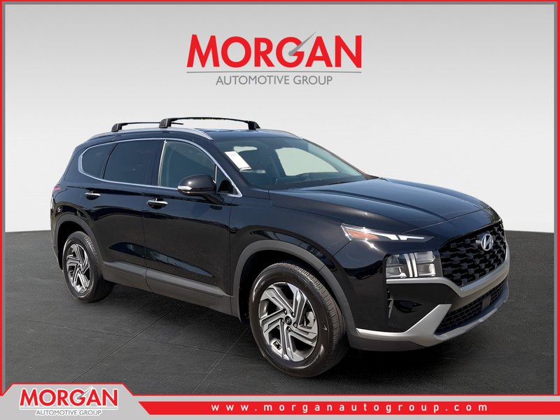 2023 Hyundai Santa Fe SEL in Black — front three-quarter view