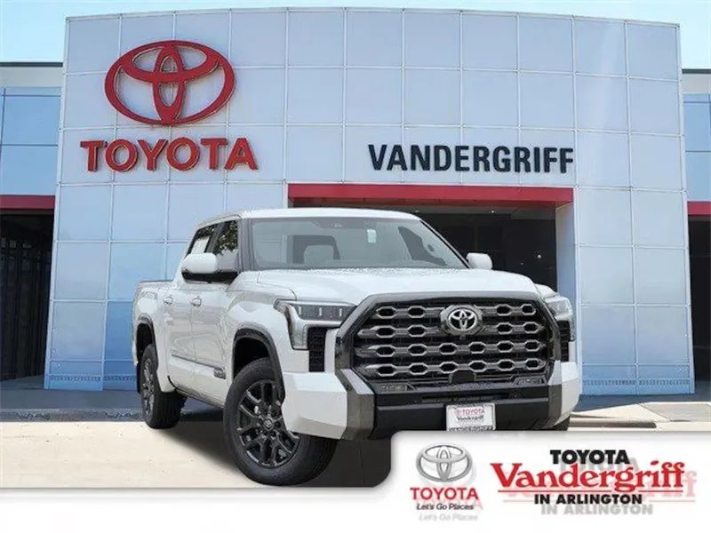 2026 Toyota Tundra N/A in Wind Chill Pearl — front three-quarter view