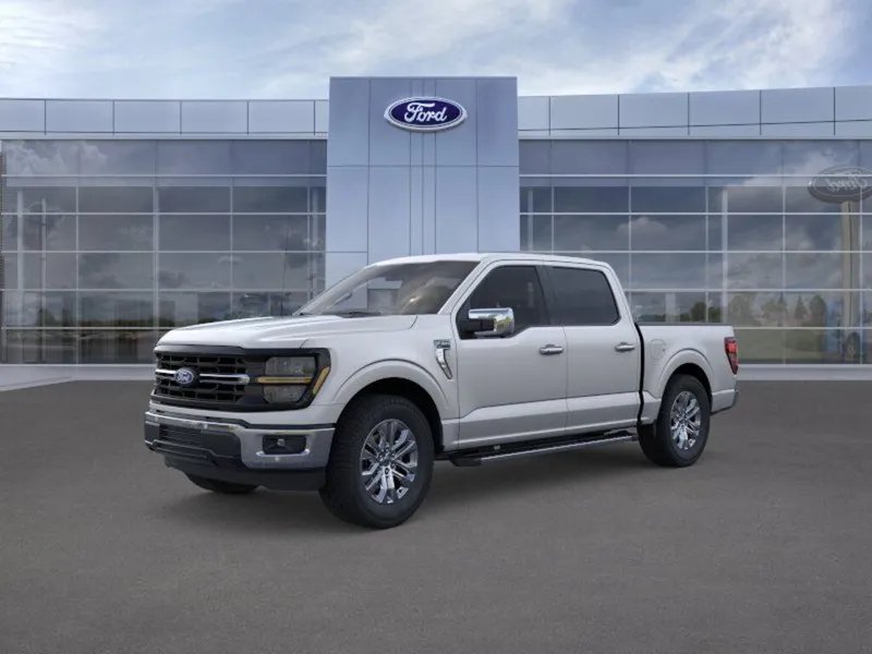 2026 Ford F-150 in Iconic Silver — front three-quarter view