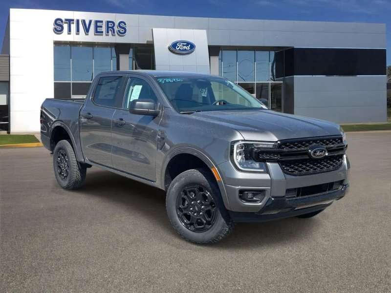 2026 Ford Ranger XLT in Carbonized Gray Metallic — front three-quarter view