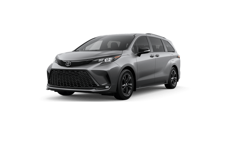 2026 Toyota Sienna XSE in Heavy Metal 1 — front three-quarter view