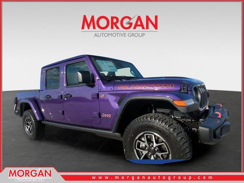 2026 Jeep Gladiator Rubicon in Purple — front three-quarter view