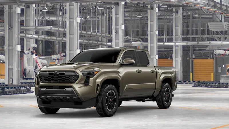 2026 Toyota Tacoma TRD Sport in Bronze Oxide — front three-quarter view