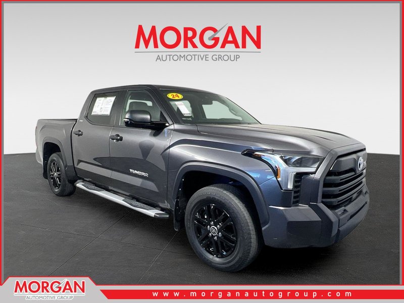 2024 Toyota Tundra SR5 in Magnetic Gray Metallic — front three-quarter view