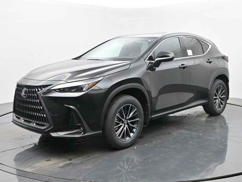 2026 Lexus NX 350 AWD in Caviar — front three-quarter view