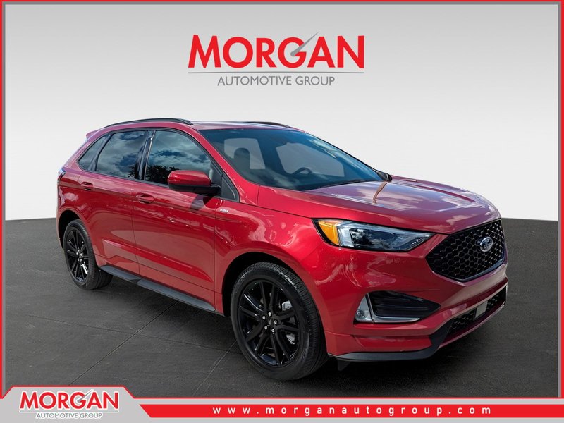2024 Ford Edge ST Line in Red — front three-quarter view