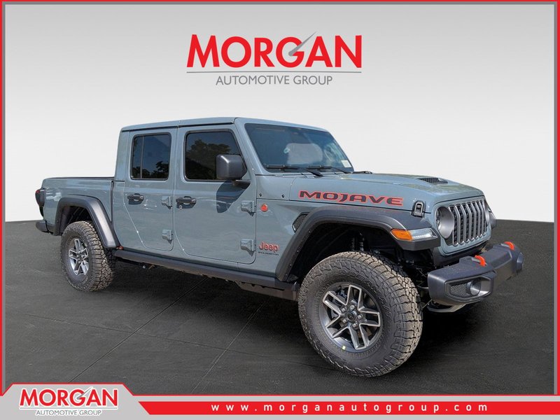 2026 Jeep Gladiator Mojave in Gray — front three-quarter view