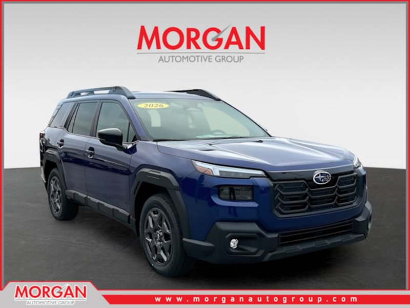2026 Subaru Outback Premium in Blue — front three-quarter view