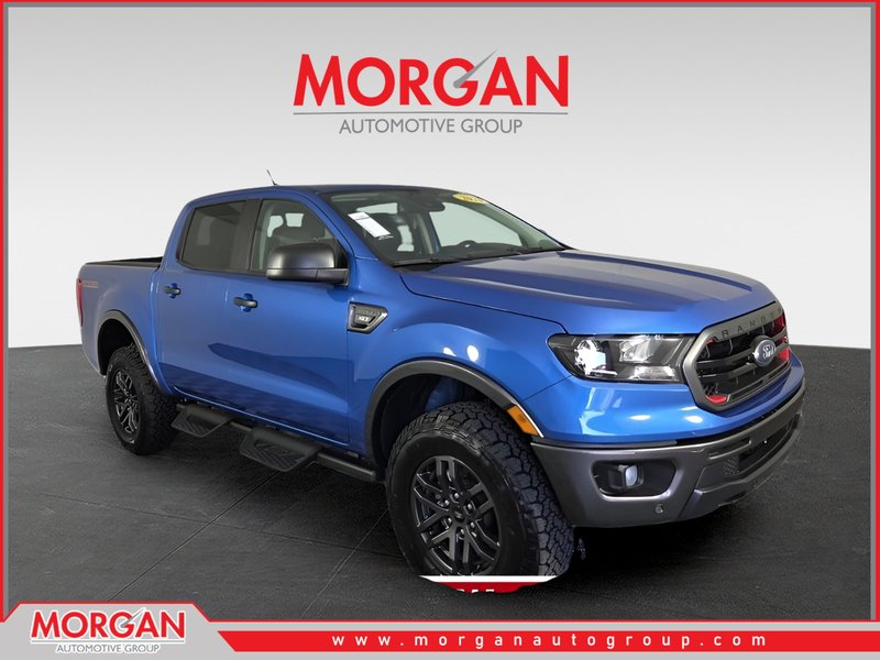 2023 Ford Ranger XLT in Blue — front three-quarter view
