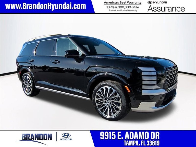 2026 Hyundai PALISADE Calligraphy in Black — front three-quarter view