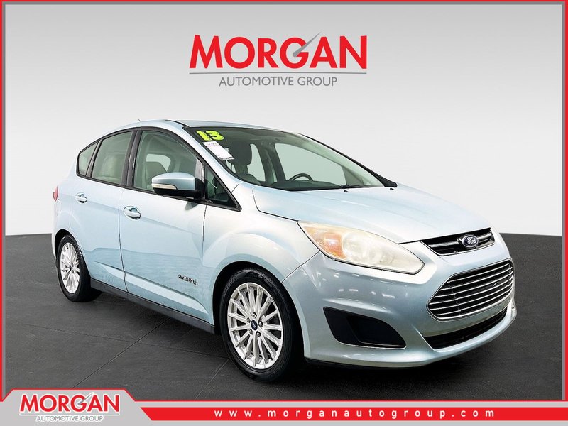 2013 Ford C-Max Hybrid SE in White — front three-quarter view