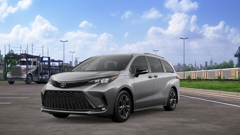 2026 Toyota Sienna XSE in Heavy Metal — front three-quarter view