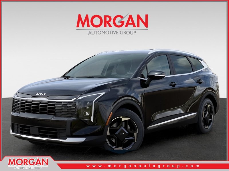 2026 Kia Sportage Hybrid EX in Black — front three-quarter view