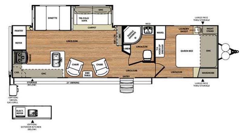 2016 Forest River Wildwood Heritage Glen — front three-quarter view