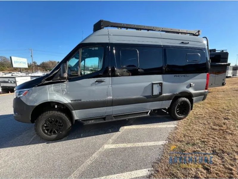 2026 Winnebago Revel in SILVER GREY — front three-quarter view