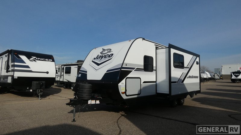 2024 Jayco Jay Feather — front three-quarter view
