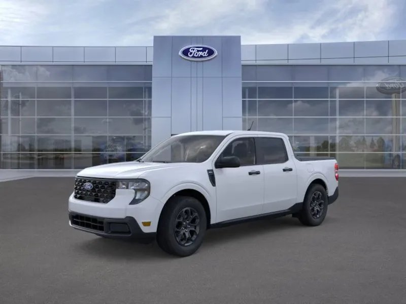 2026 Ford Maverick in Space White Metallic — front three-quarter view