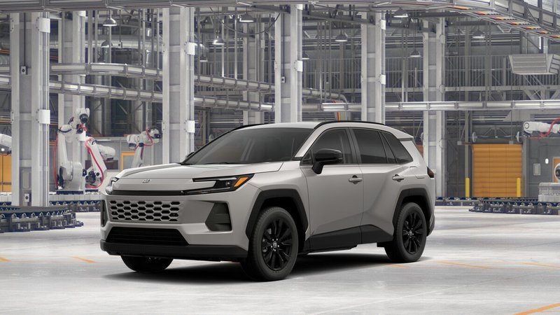 2026 Toyota RAV4 XLE Premium in Meteor Shower — front three-quarter view