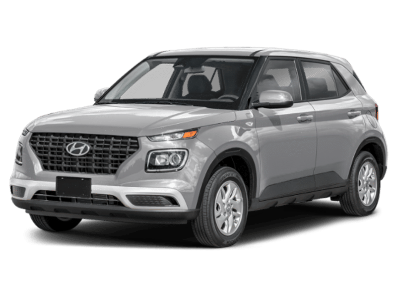 2026 Hyundai VENUE SE in Shimmering Silver — front three-quarter view