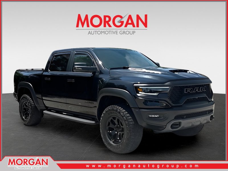 2024 Ram 1500 TRX in Diamond Black Crystal Pearlcoat — front three-quarter view