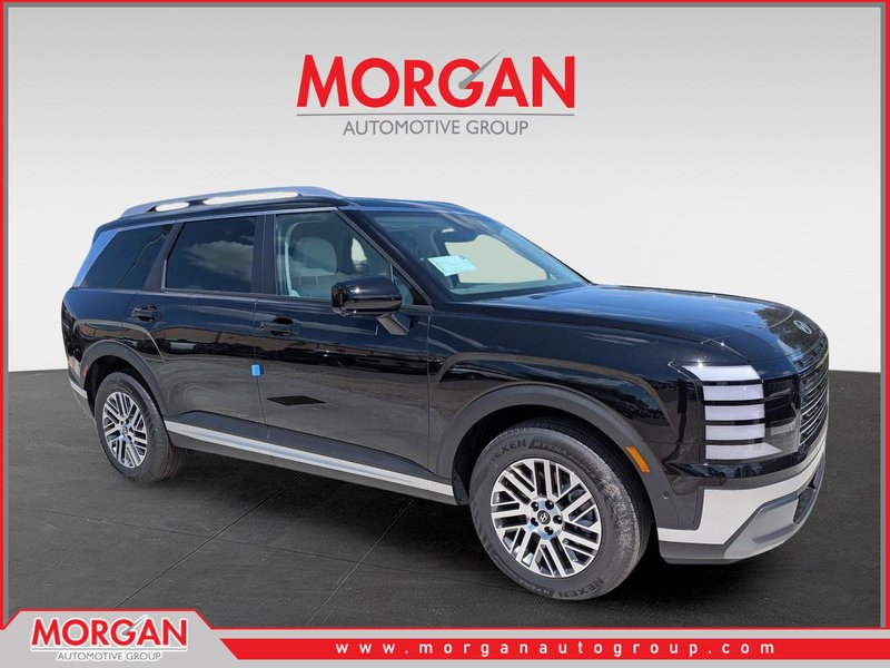 2026 Hyundai PALISADE SEL 7P in Galaxy Maroon Pearl — front three-quarter view