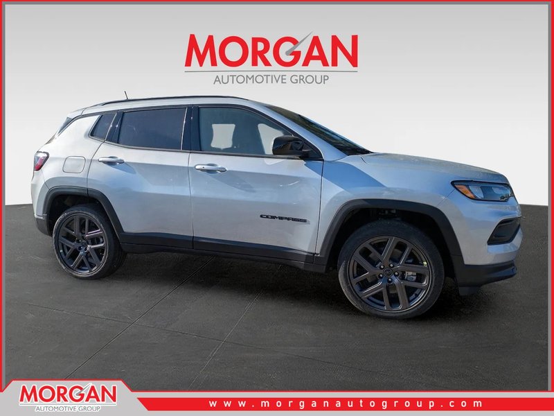 2026 Jeep Compass Latitude in Silver — front three-quarter view