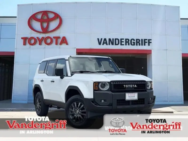 2025 Toyota Land Cruiser N/A in Ice Cap — front three-quarter view