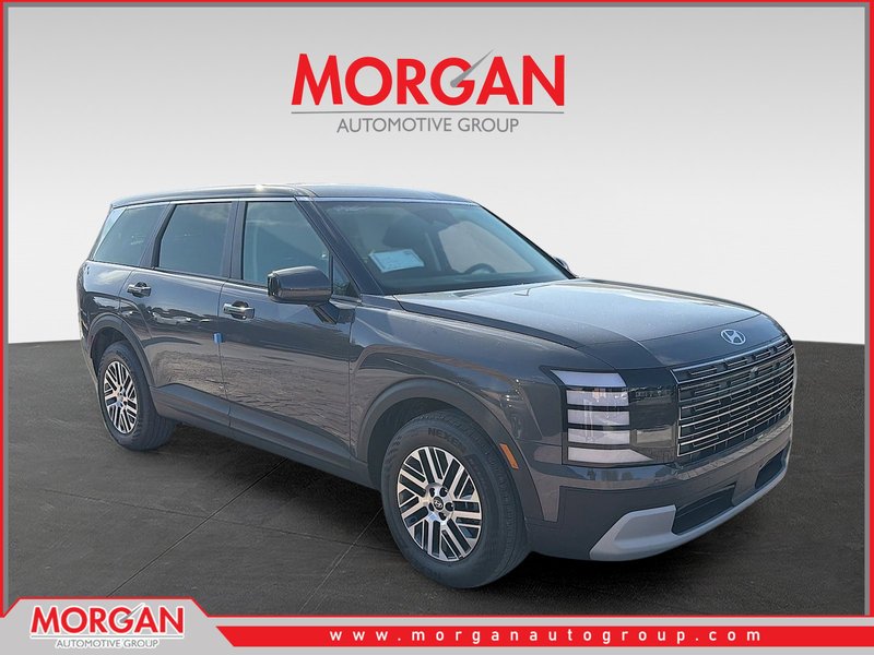 2026 Hyundai PALISADE SE in Ecotronic Gray Pearl — front three-quarter view