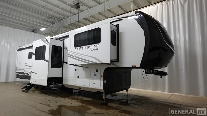 2026 Jayco North Point — front three-quarter view