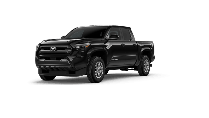 2026 Toyota Tacoma SR5 in Black — front three-quarter view