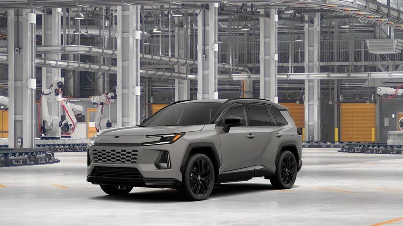2026 Toyota RAV4 XSE in Meteor Shower w/Midnight Black Metallic roof 1 — front three-quarter view
