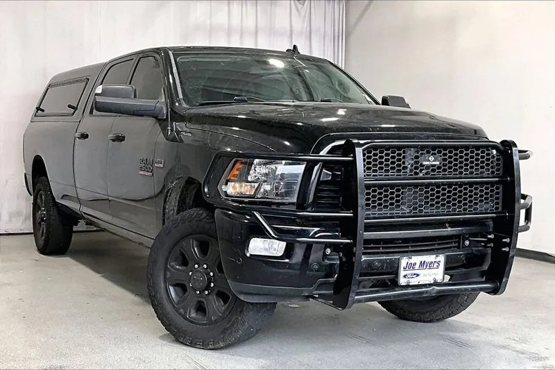 2017 Ram 2500 in Brilliant Black Crystal Pearlcoat — front three-quarter view