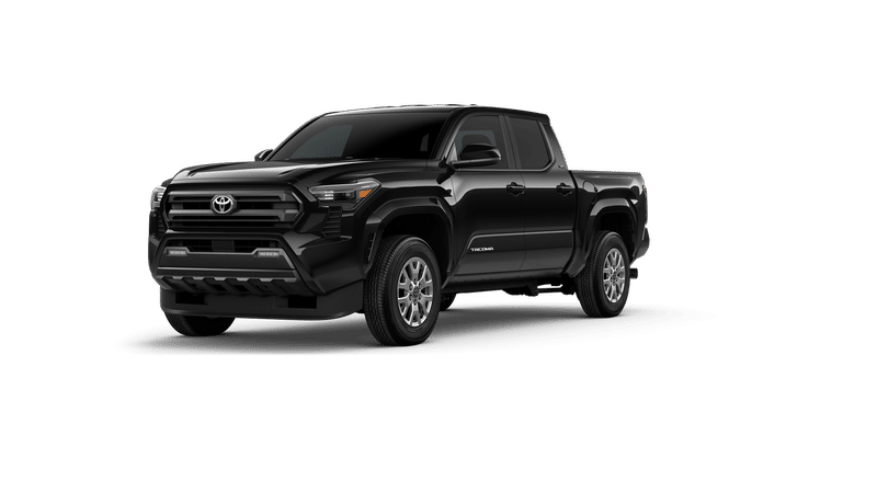 2026 Toyota Tacoma SR5 in Black — front three-quarter view