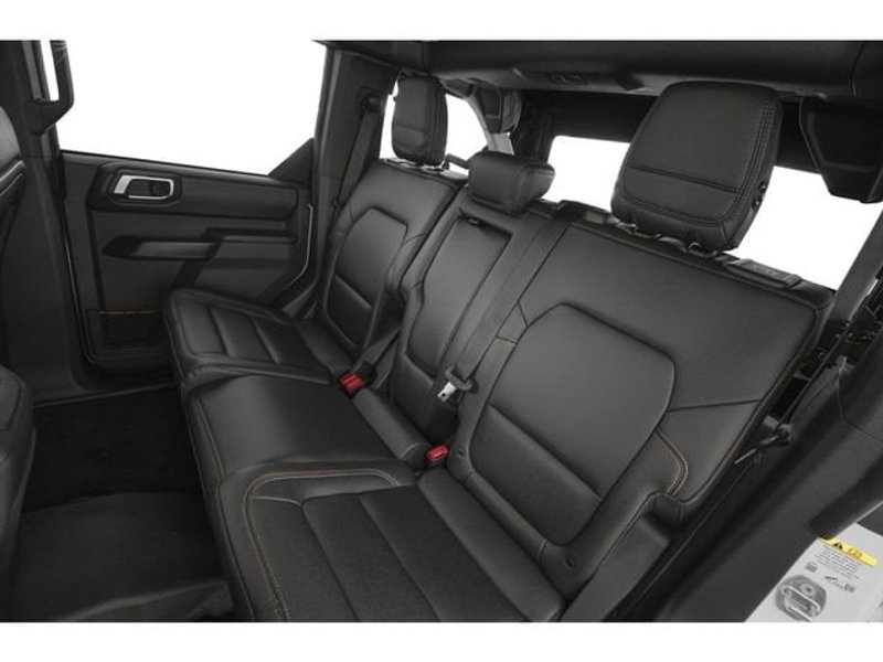 2025 Ford Bronco Badlands in Oxford White — front three-quarter view