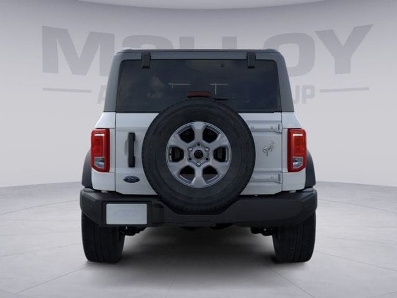 2025 Ford Bronco Big Bend in Oxford White — front three-quarter view