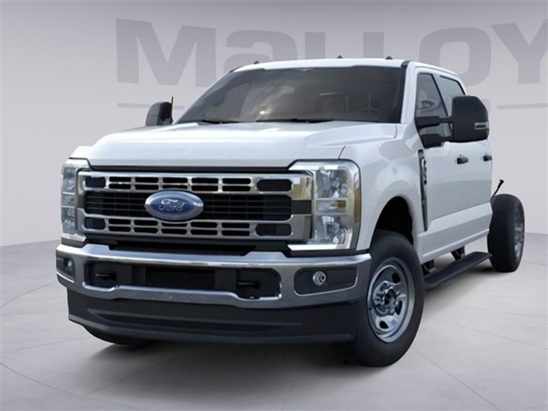 2026 Ford F-350 9FT Service Body XL in Oxford White — front three-quarter view
