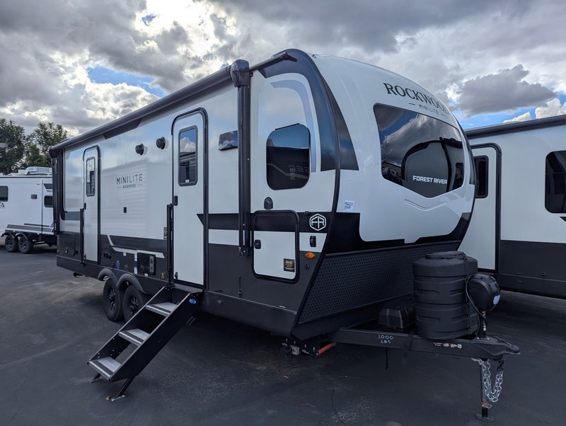 2026 Forest River Rockwood Mini Lite — front three-quarter view