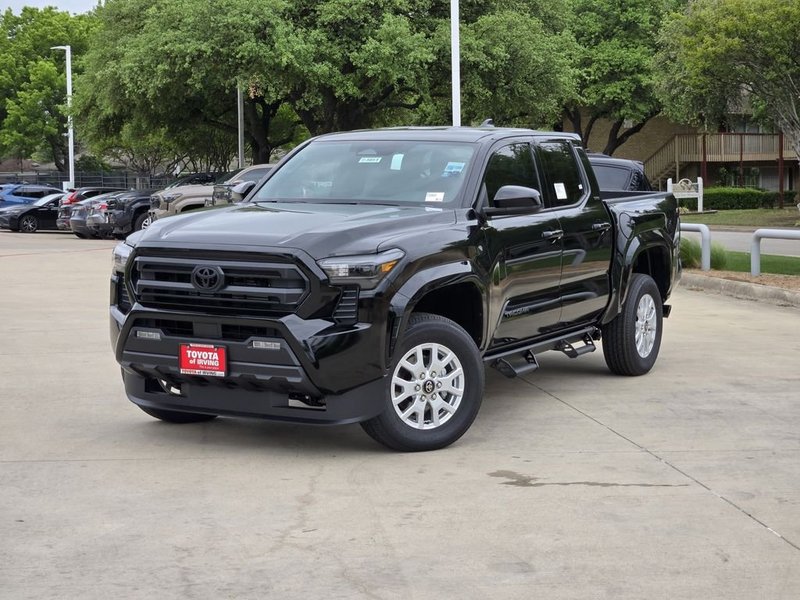 2026 Toyota Tacoma SR5 in Black — front three-quarter view