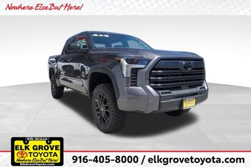 2024 Toyota Tundra SR5 in Magnetic Gray Metallic — front three-quarter view