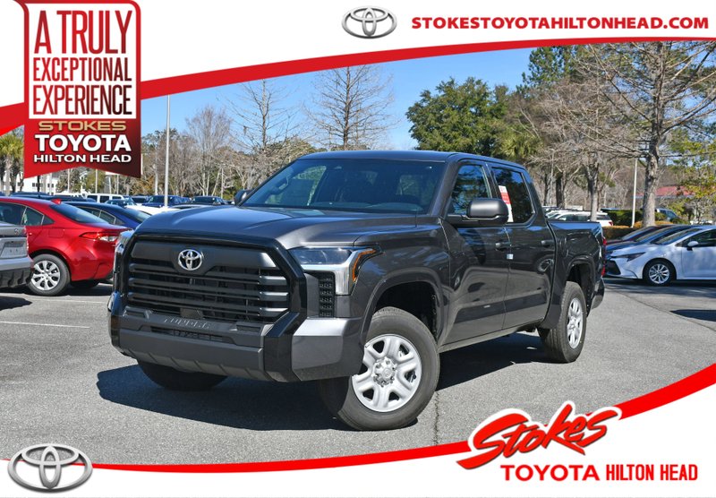 2026 Toyota Tundra SR in Gray — front three-quarter view