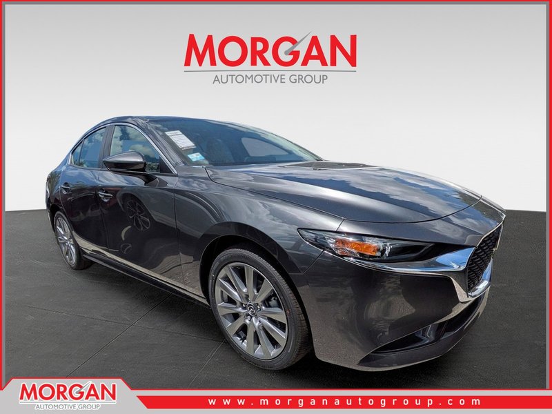 2026 Mazda Mazda3 3 2.5 S Preferred Base in Gray — front three-quarter view