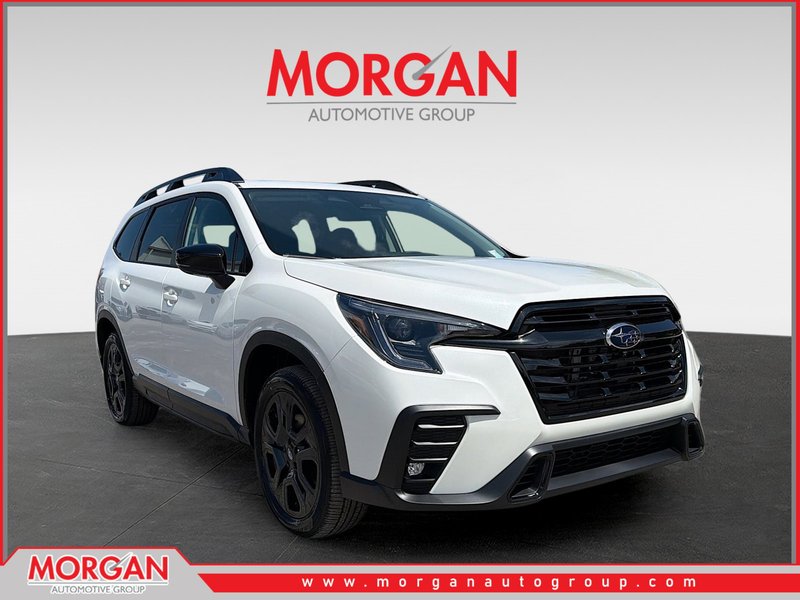 2026 Subaru Ascent Onyx Edition Touring in Crystal White Pearl — front three-quarter view