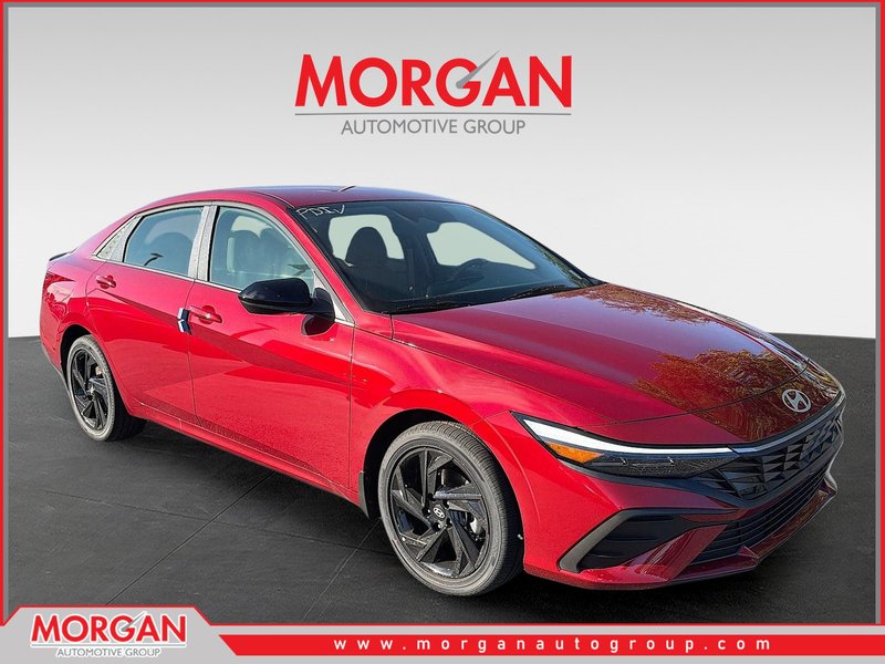 2026 Hyundai ELANTRA HYBRID SEL Sport in Ultimate Red — front three-quarter view
