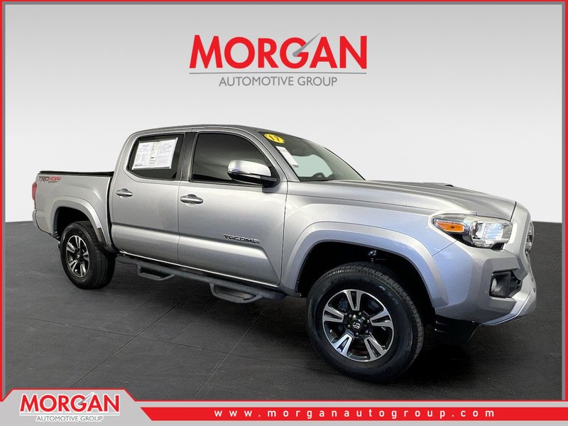 2017 Toyota Tacoma TRD Sport in Silver Sky Metallic — front three-quarter view