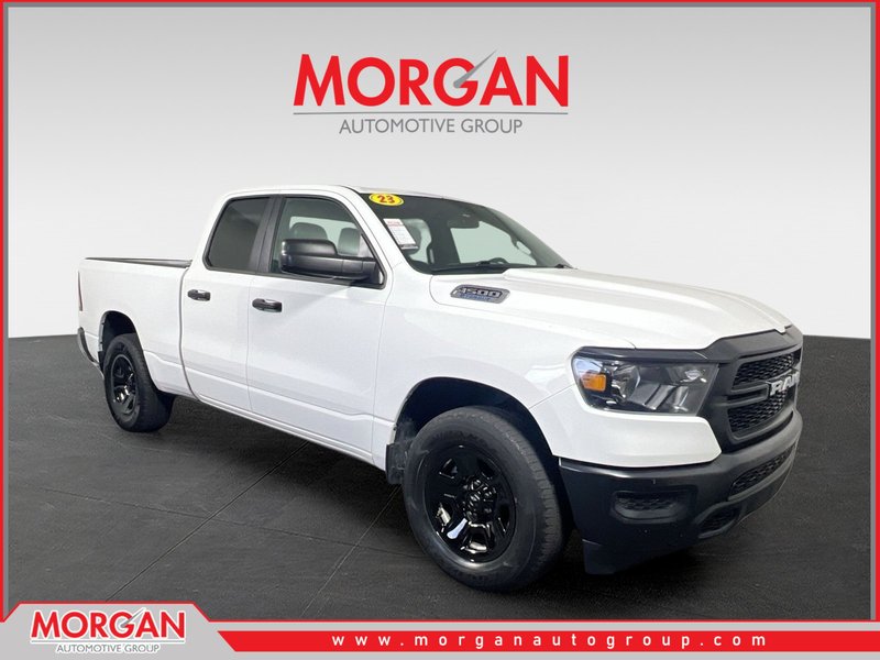 2023 Ram 1500 Tradesman in Bright White Clearcoat — front three-quarter view