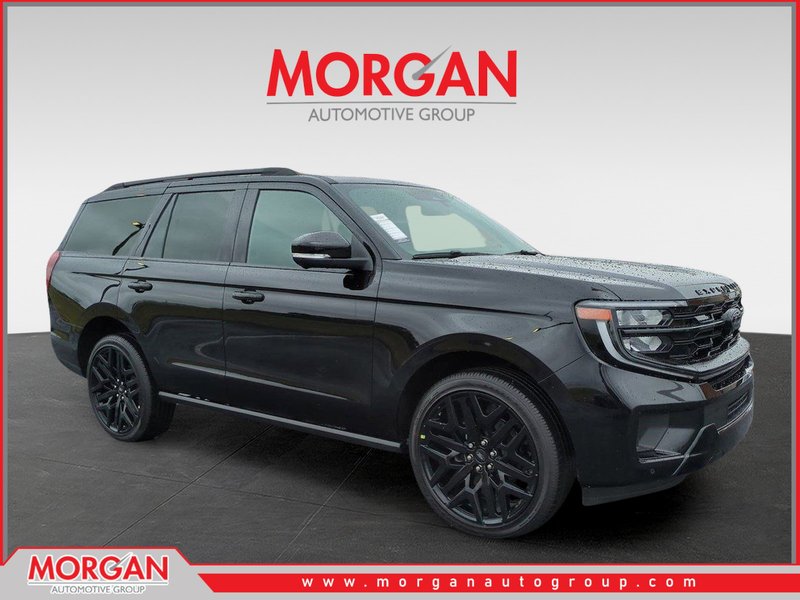 2026 Ford Expedition Platinum in Black — front three-quarter view